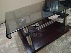 Modern Glass Coffee Table with Square Top and Simple Design