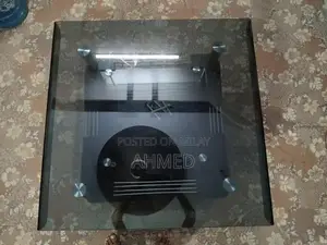 Modern Glass Coffee Table with Square Top and Simple Design