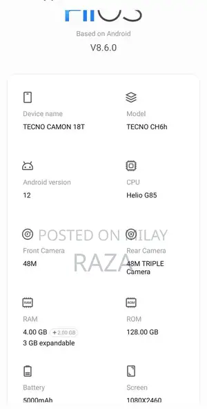 Tecno Mobile Device with Functional Hardware