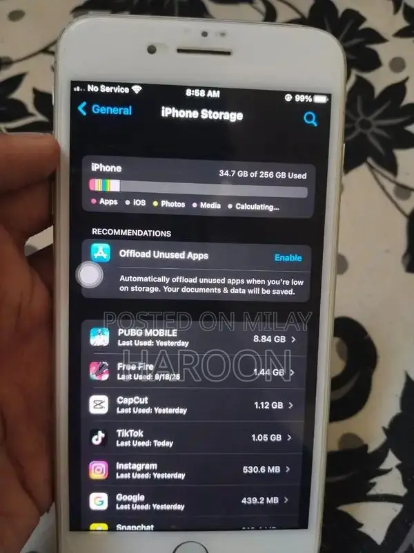 High Storage Smartphone with Fingerprint Sensor
