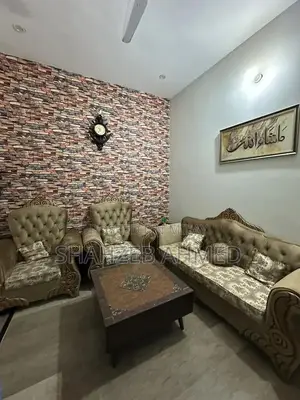 Photo - Five-Seater Living Room Sofa Set with Center Table