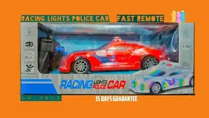 Photo - Kids Racing Police Car Toy with Lights and Remote Control