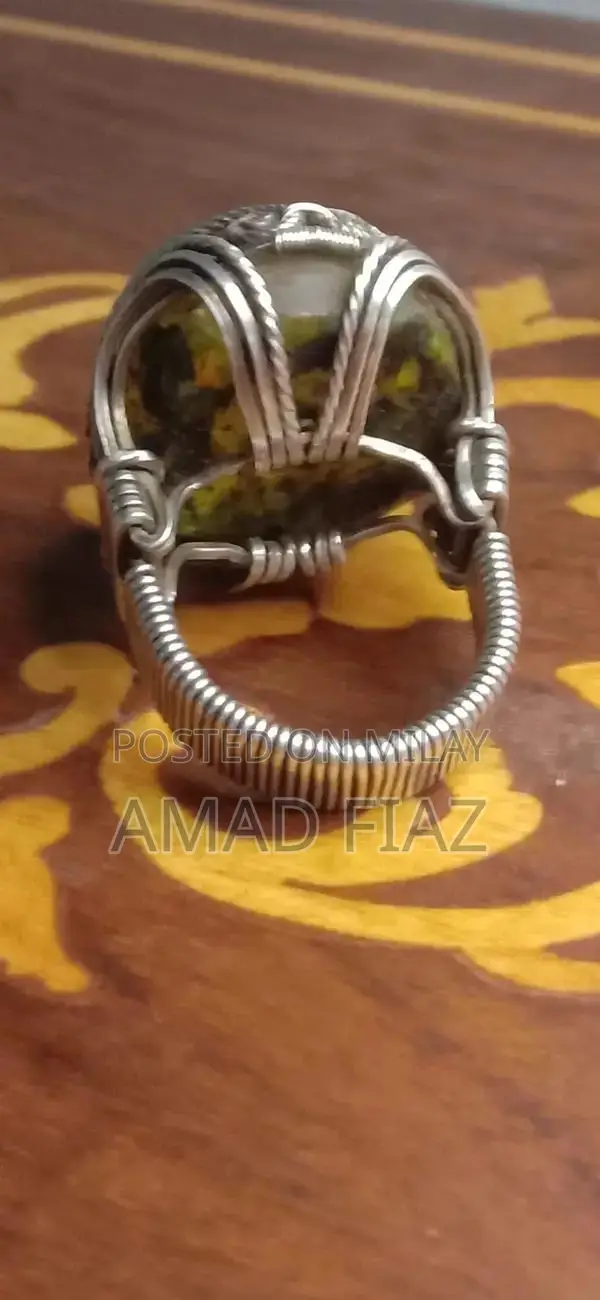 100-Year Ethiopian Transparent Opal Antique Ring