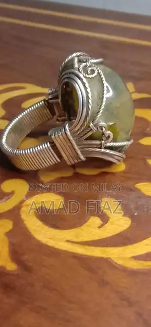 100-Year Ethiopian Transparent Opal Antique Ring