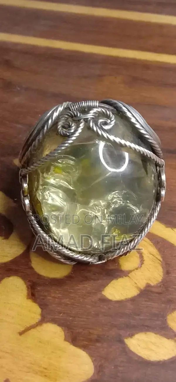 100-Year Ethiopian Transparent Opal Antique Ring