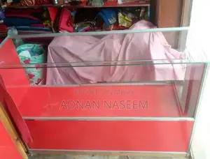 Glass Display Counter with Sliding Doors - 40x55x17 inch