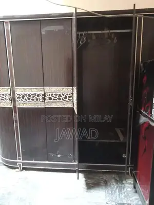 French Imported 4-Door Wooden Armoire Wardrobe