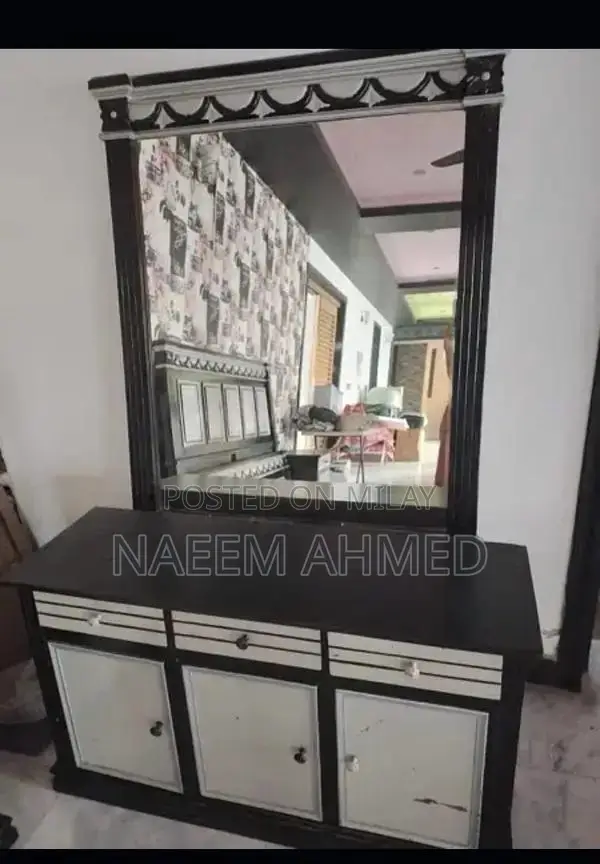 Double Bed Side Table with Mattress Spring