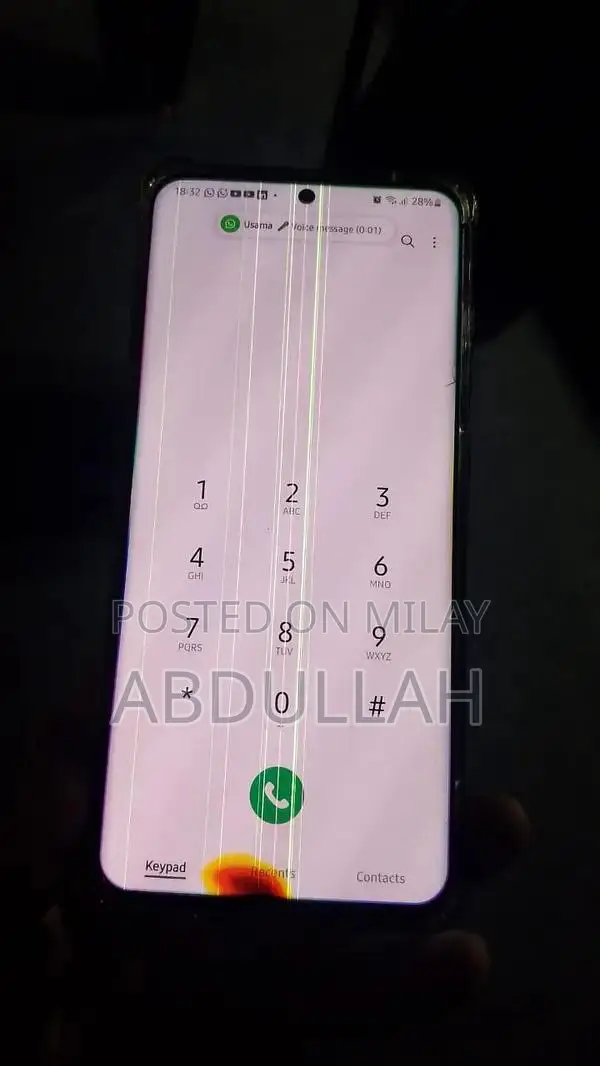 Mobile Phone with Minor Front Camera Damage