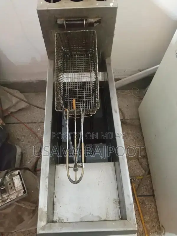 Commercial Heavy-Duty Deep Fryer with Hot Plate