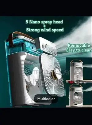 Air Cooling Fan with Built-in Humidifier and Multiple Functions