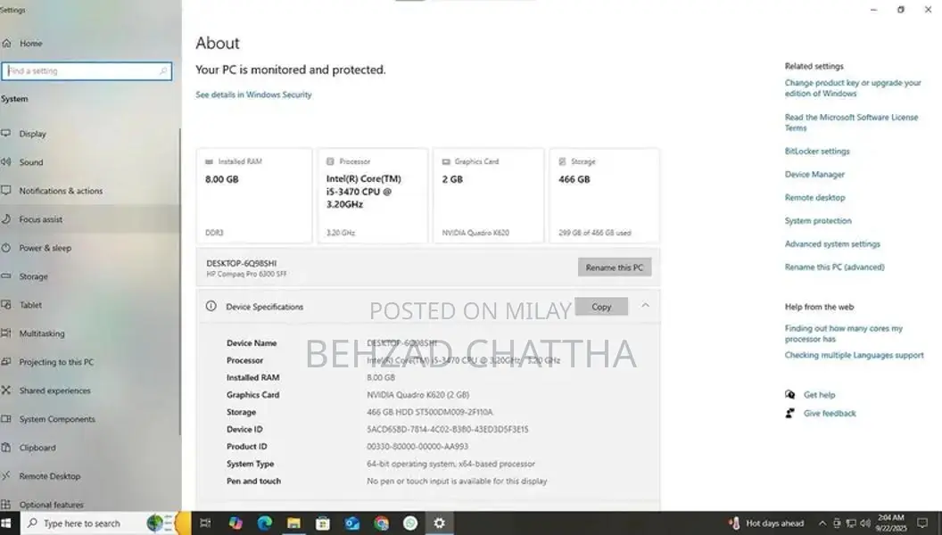 HP Gaming Desktop PC i5 3rd Gen with 2GB Graphics Card