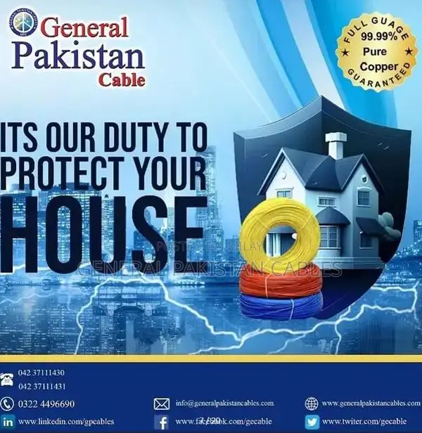 16mm 4-Core Copper Power Cable - Flexible Electrical Wiring