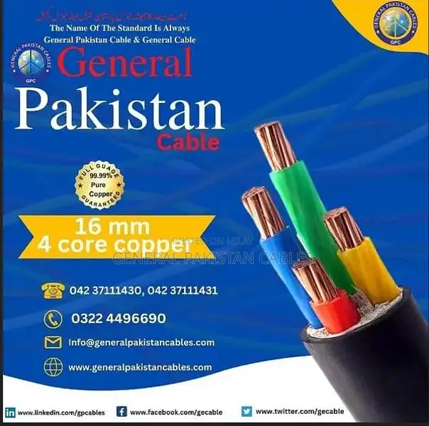 25mm 4-Core Copper Power Cable - Industrial Grade Electrical Wire