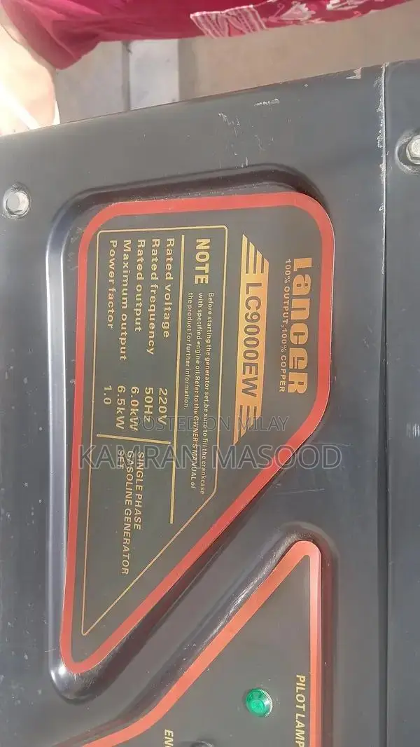 Portable Generator 5 kVA Single Phase Power Unit