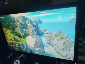 24-Inch Computer Monitor Full Setup with Keyboard and Mouse