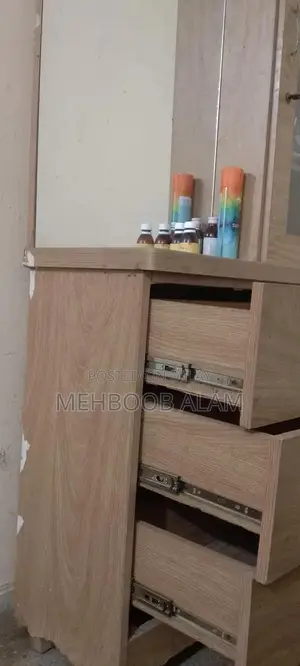 Double Bed Frame with Foam Mattress and Side Tables