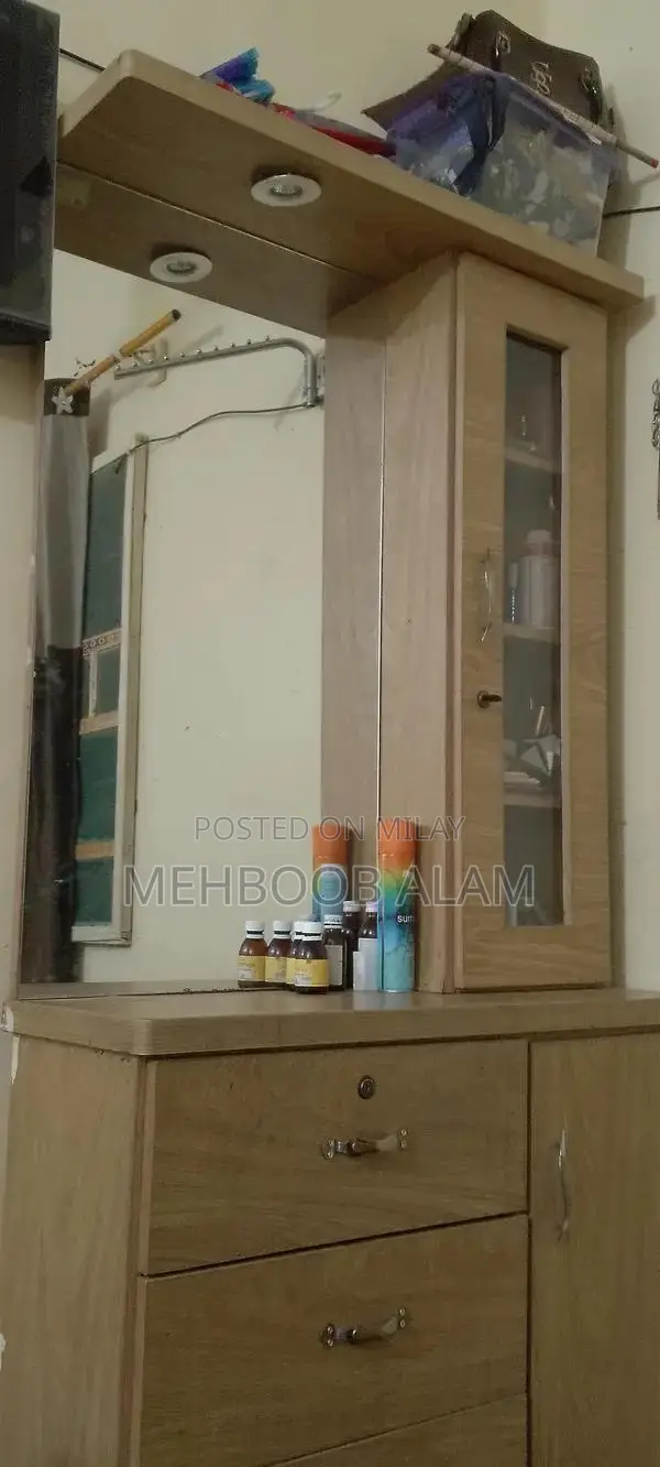 Double Bed Frame with Foam Mattress and Side Tables