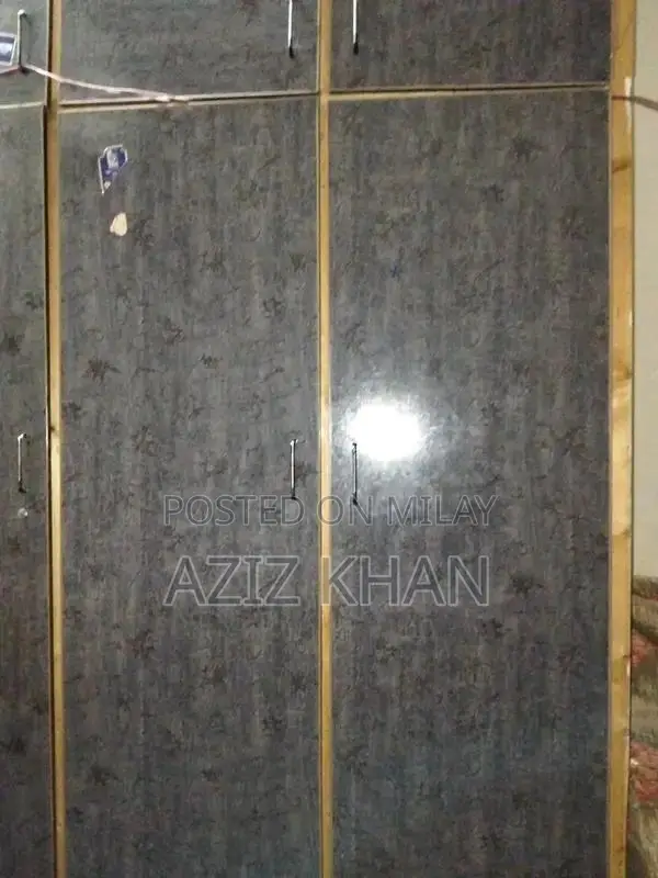 3-Door Wooden Almari/Wardrobe - Gently Used Storage Furniture