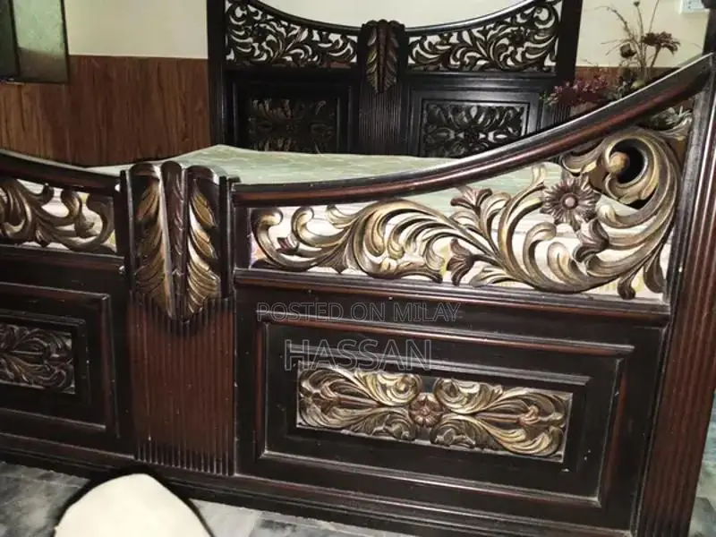 Spacious King Size Bed with Matching Side Tables