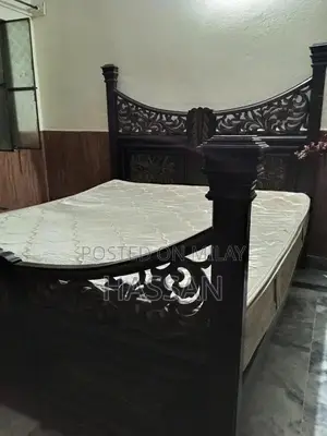 Spacious King Size Bed with Matching Side Tables