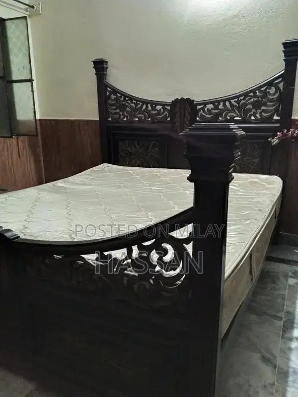 Spacious King Size Bed with Matching Side Tables