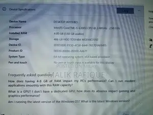 Laptop in Good Condition with Original Charger