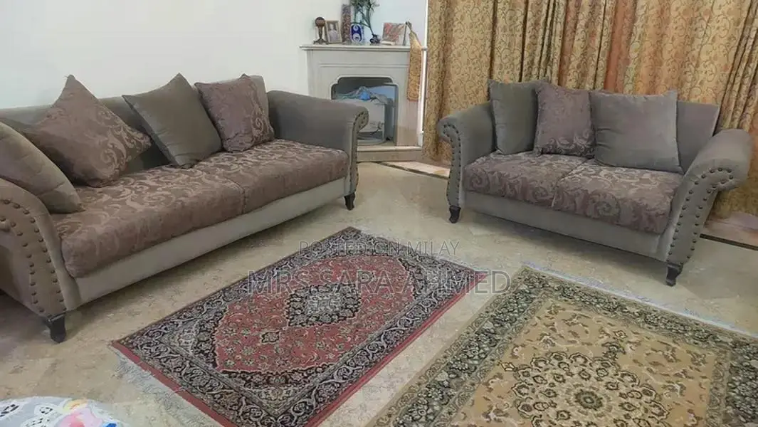 Seven Seater Sofa with High-Quality Foam Upholstery