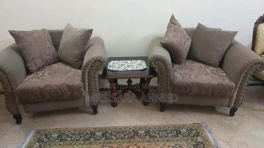 Seven Seater Sofa with High-Quality Foam Upholstery