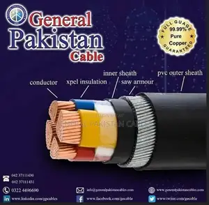 Photo - 95mm Copper Power Cable - 4 Core Electrical Wire