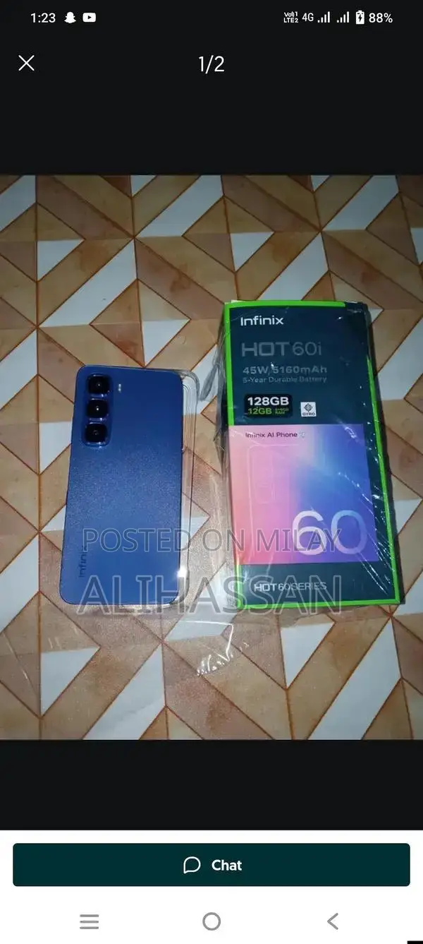 Infinix Hot 60i 6GB RAM 128GB Storage Smartphone