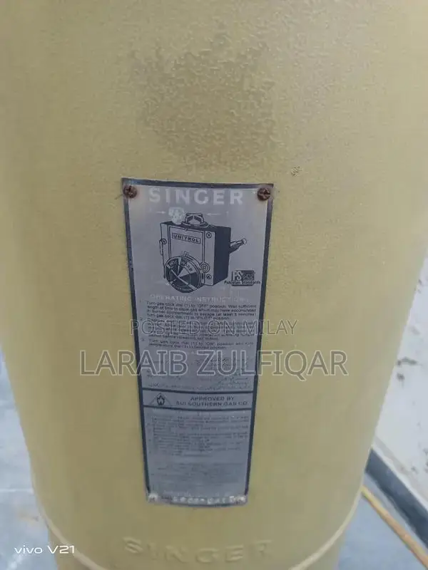 Singer Water Geyser with Easy-to-Use Gas Mode