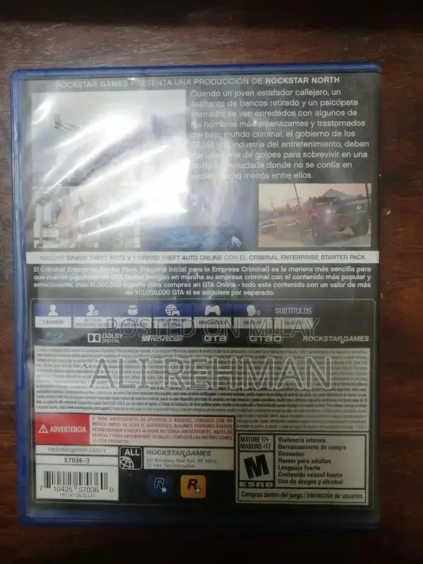 GTA V and Cricket 17 Video Games for PlayStation 4