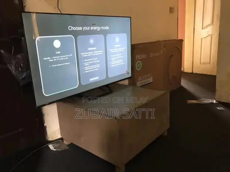 Haier 55-inch 4K QLED Smart Google TV - Nearly New