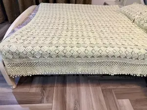 Handmade Crochet Qureshia Bed Sheet - Soft and Pure Textile