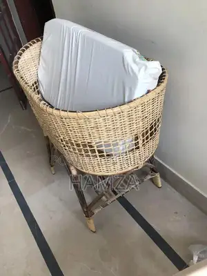 Handmade Wooden Baby Cot with Included Mattress