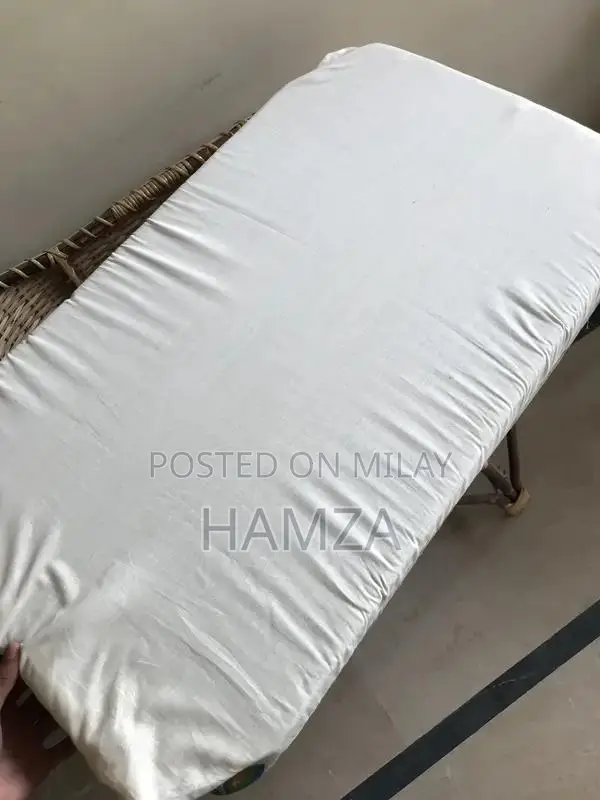 Handmade Wooden Baby Cot with Included Mattress