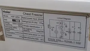 Haier Double Door Deep Freezer White Model HDF-325H