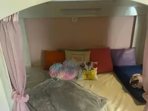 Space-Saving Bunker Bed with Storage Stairs and Bookshelf