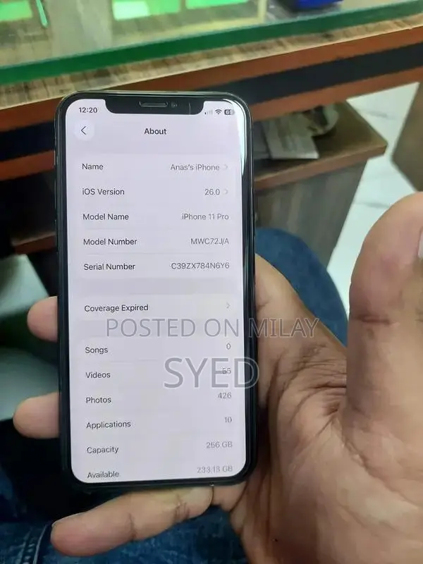iPhone 11 Pro 256GB Official PTA Smartphone