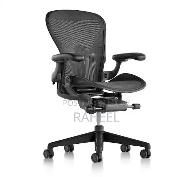 Herman Miller Aeron Ergonomic Office Chair - Graphite Remastered