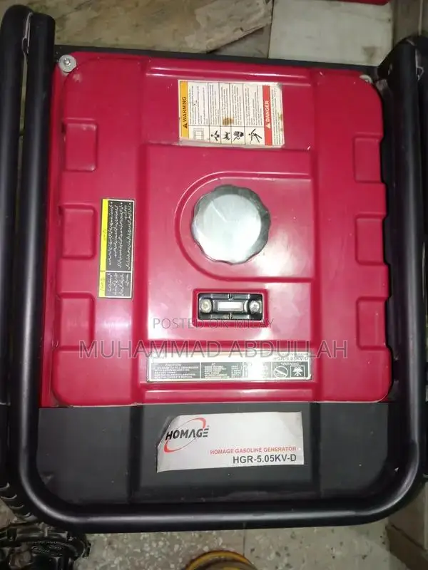 Homage 5kVA Home Generator Red Model HGR 5.05 KV-D
