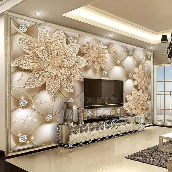 Customizable 3D Wallpaper for Home Interior Design