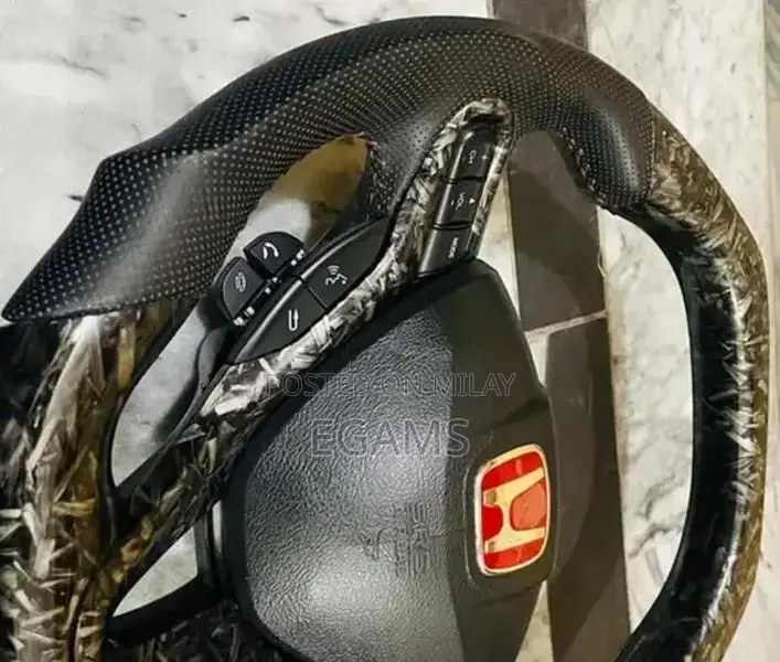 Honda Car Steering Wheel D-Shape Multimedia Design