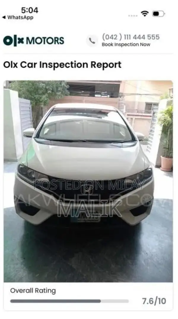 Honda Fit 2014 Compact White Hatchback Sedan