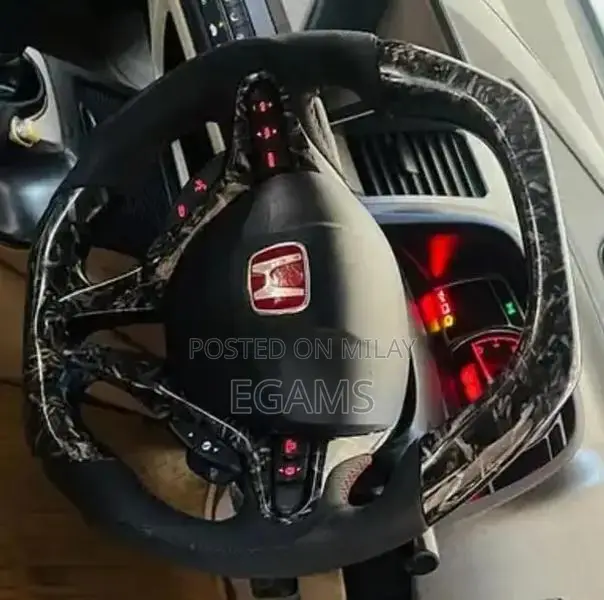 Honda Car Steering Wheel D-Shape Multimedia Design