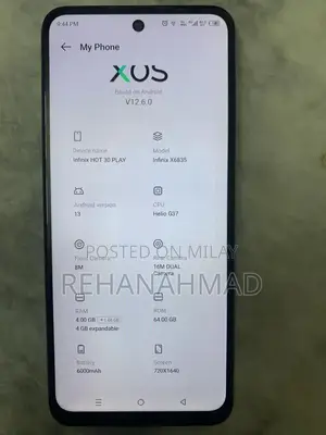 White 30 Play Smartphone - 4GB RAM, 64GB Storage