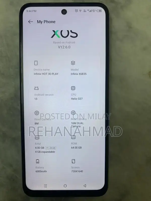 White 30 Play Smartphone - 4GB RAM, 64GB Storage