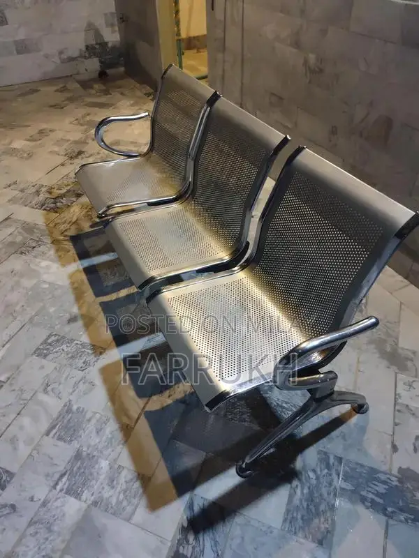 Heavy-Duty Steel Hospital Medical Bench Seating