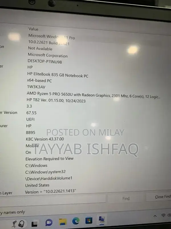 HP EliteBook 835 G8 Ryzen 5 Touchscreen Laptop